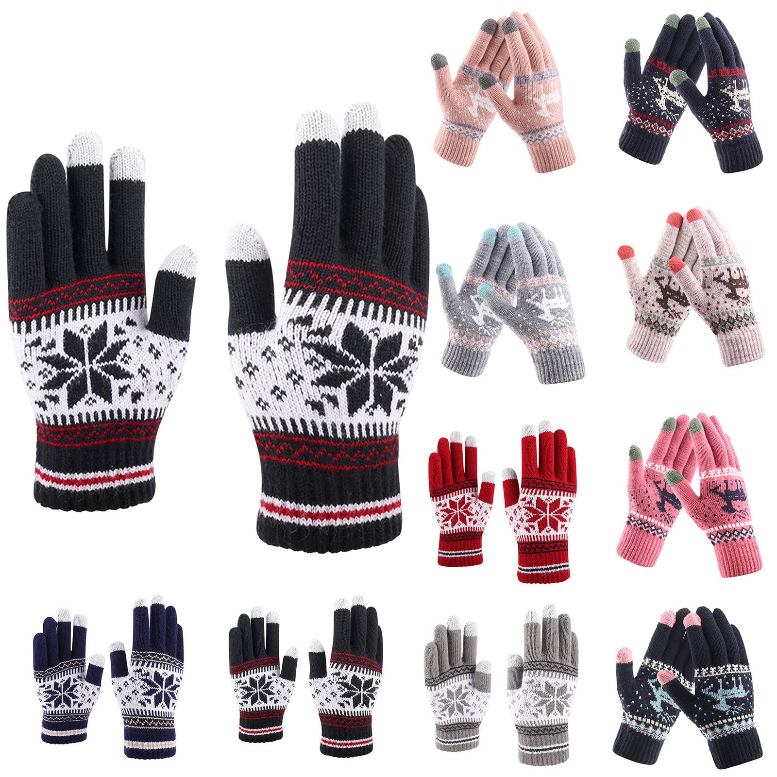 Handschuhe Herren, Handschuhe Herren Winter Weiche Outdoor Leicht Sporthandschuhe Winterhandschuhe Thermo Handschuhe Damen Fahrradhandschuhe Strickhandschuhe Handschuhe Thermo Warme von Hanraz