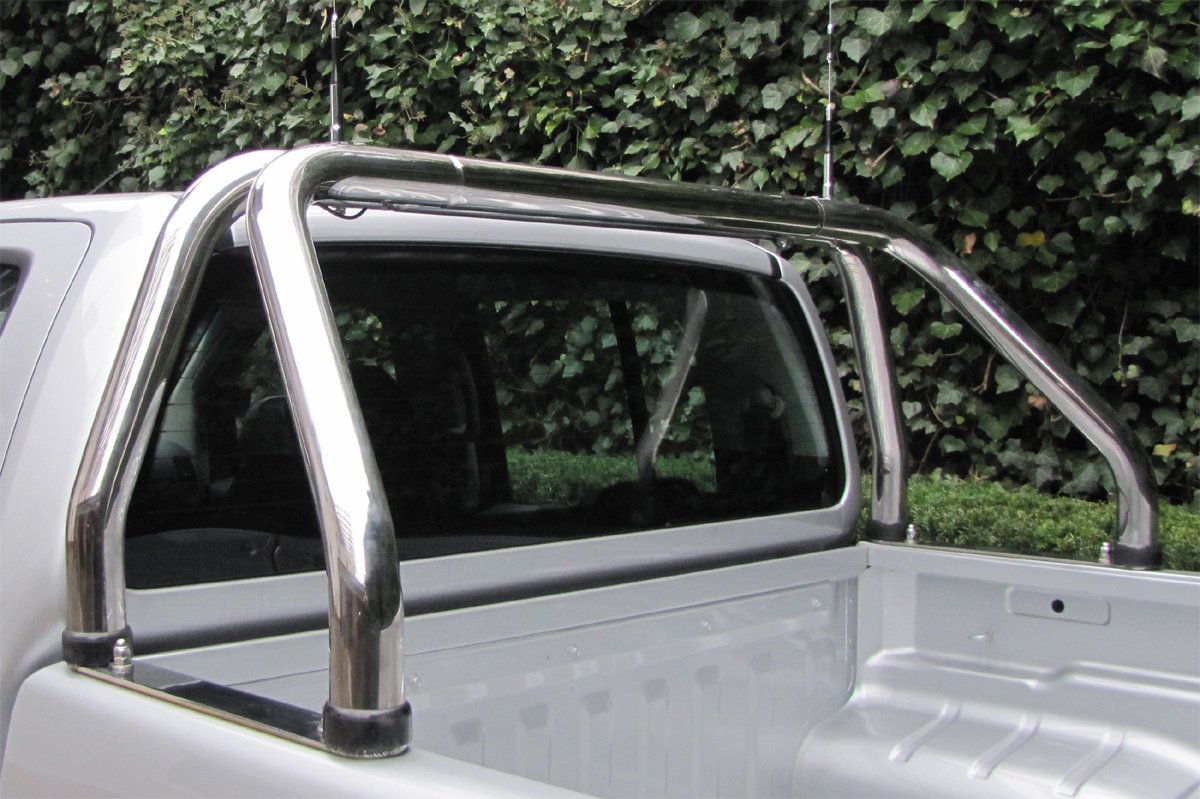 Edelstahl Überrollbügel 63,5mm für Pickup's - universell passend - verstellbar passend für Ladeflächenbreite von 1500-1680 mm. von Hansen Styling Parts