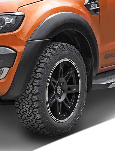 Schwarz matte Kotflügelververbreiterungen Kotflügelverbreiterung Fender Flares (2015-2018) von Hansen Styling Parts