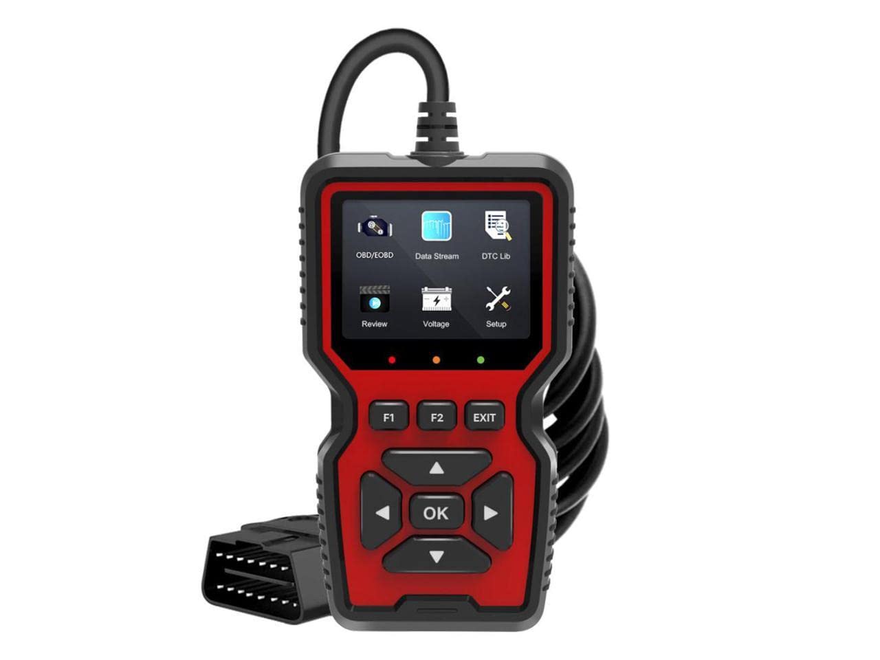 V519 OBD2 Scanner, Classic Enhanced Mode 6 Engine Fault Code Reader OBDII CAN Diagnostic Scan Tool, One-Click Smog Check, DTC Lookup von HaoYiShang