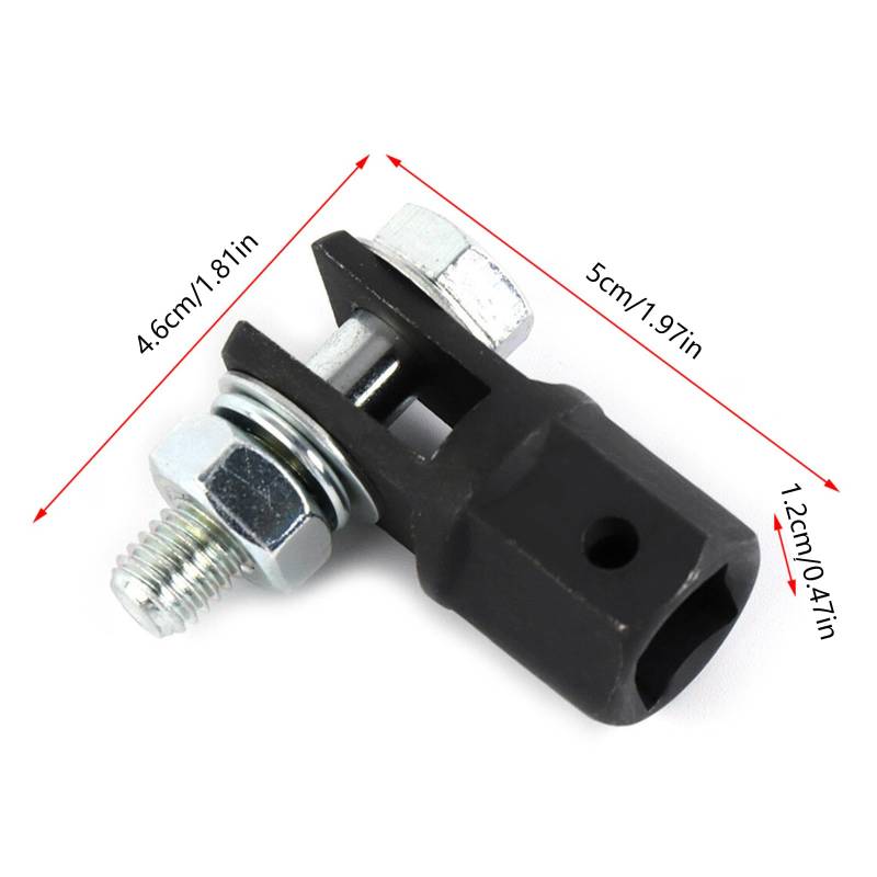 Haodream Scissor Jackadapter 1/2 Zoll Zur Verwendung Mit 1/2 Zoll Antriebs Oder Schraubenschlüsselwerkzeugen Oder 13/16 Zoll Lug Schraubenschlüssel Oder Power Drill von Haodream