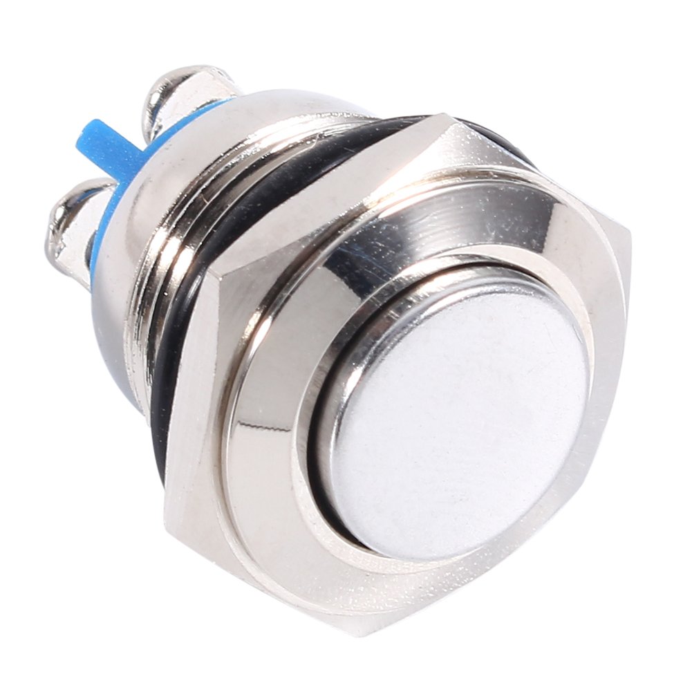 12V 16mm Auto Horn Knopfsc Halter, Momentane Druckknopf Schalter Wasserdicht ON OFF von Haofy