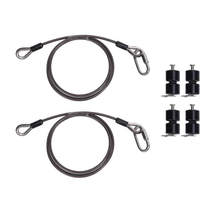 Haofy Hebekabel für den Gorilla Lift Trailer Gate Assist, Ersatzsatz für Rollen aus Aluminiumlegierung, Sanfter Hebeassistent, Heckklappensicherheits-Upgrade für den Gorilla Lift (Black) von Haofy