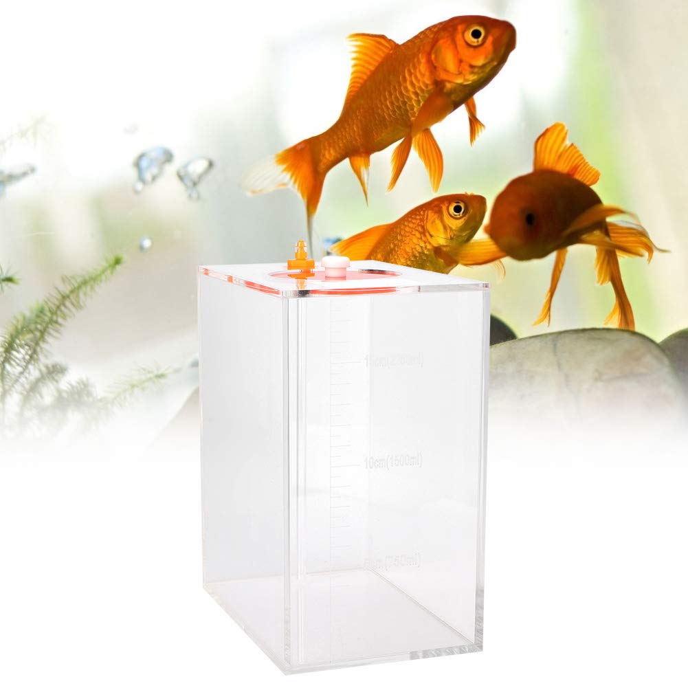 Haokaini Acryl Transparente Dosierpumpe Vorratsbehälter Fass Tragbarer Titrationstank Aquarium Flüssigkeitsvorratsbehälter mit Skala Titrationstank Flasche 2. 5 Liter von Haokaini