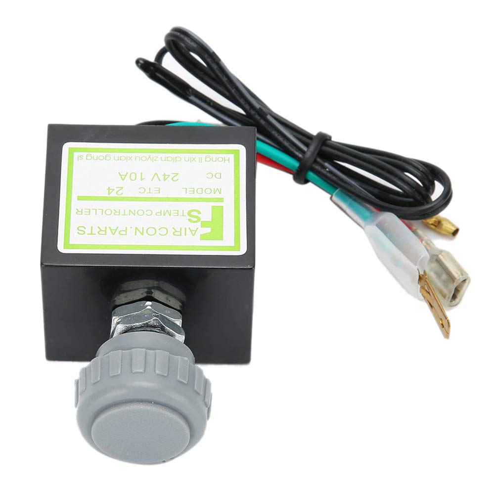 Auto A/C Thermostat, 10A Auto Klimaanlage Elektronischer Thermostatschalter Temperaturregelung Auto Zubehör(24V) von Hapivida