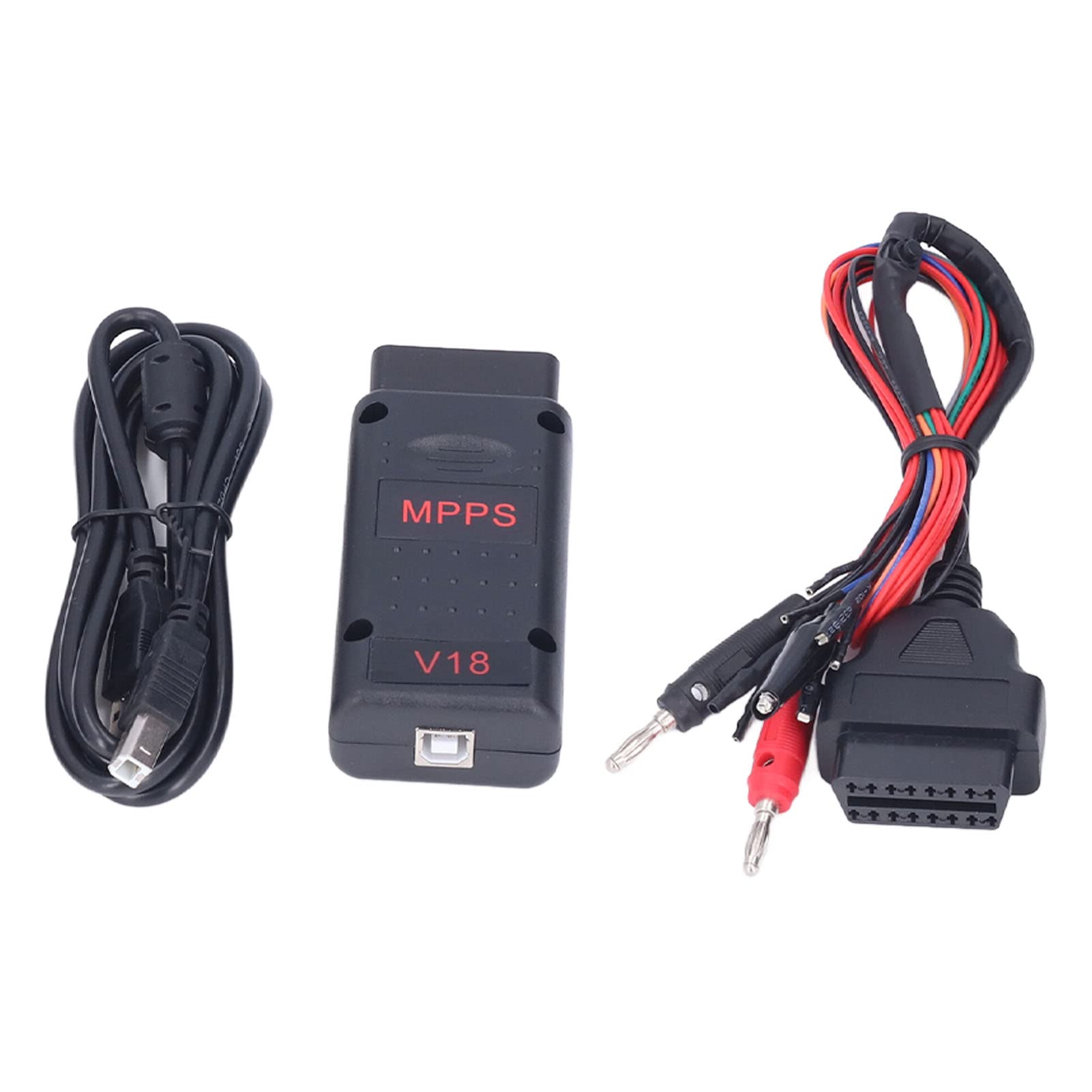 MPPS V18 ECU Chip Tuning Tool, Kfz Diagnose Tool, Auto Fehlererkennungs Diagnose Kabel, inkl. Main+Tricore+Multiboot von Hapivida