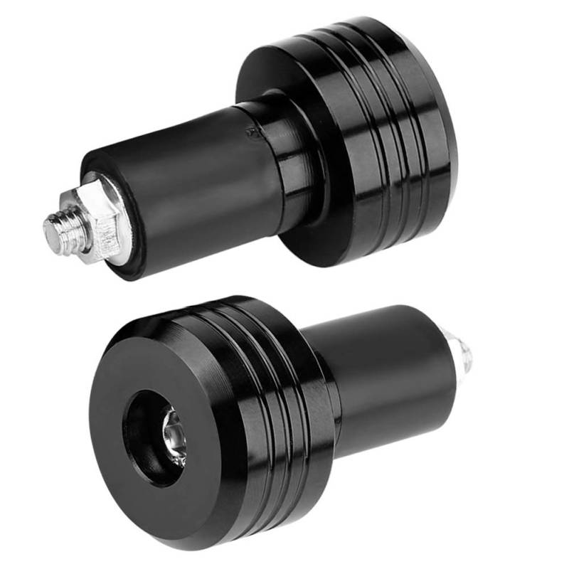 Motorrad Lenkerenden, 2 Stück 22mm Universal Aluminium Motorrad Grip Lenkerenden Gewicht Balance Stecker, Lenker Griffeenden Moto Slider Zubehör von Hapivida