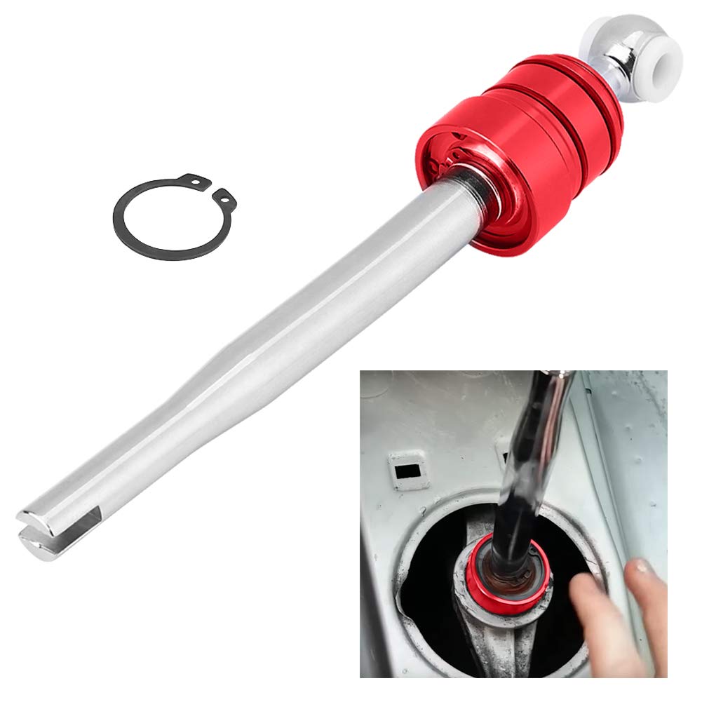 Hapivida Racing Short Throw Quick Shifter, Manual Gear Quick Short Shifter Quick Shift Aluminium Schaltknauf Extender Extension Short Shifter für E30 E36 E39 M3 M5 3 5 Series (Rot) von Hapivida