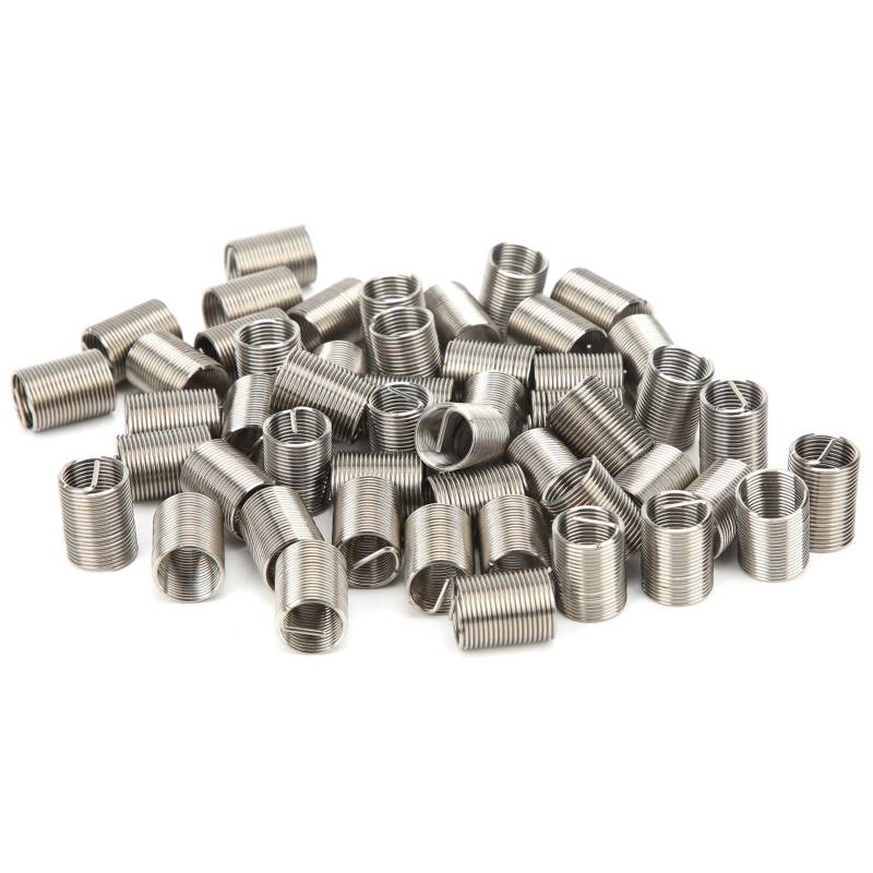 HappyFit 50pcs Fadeneinsätze Männliche Frau Reduktionsmutter Reparaturwerkzeug Edelstahl Fastenmäntel M10x1x2.5d von HappyFit