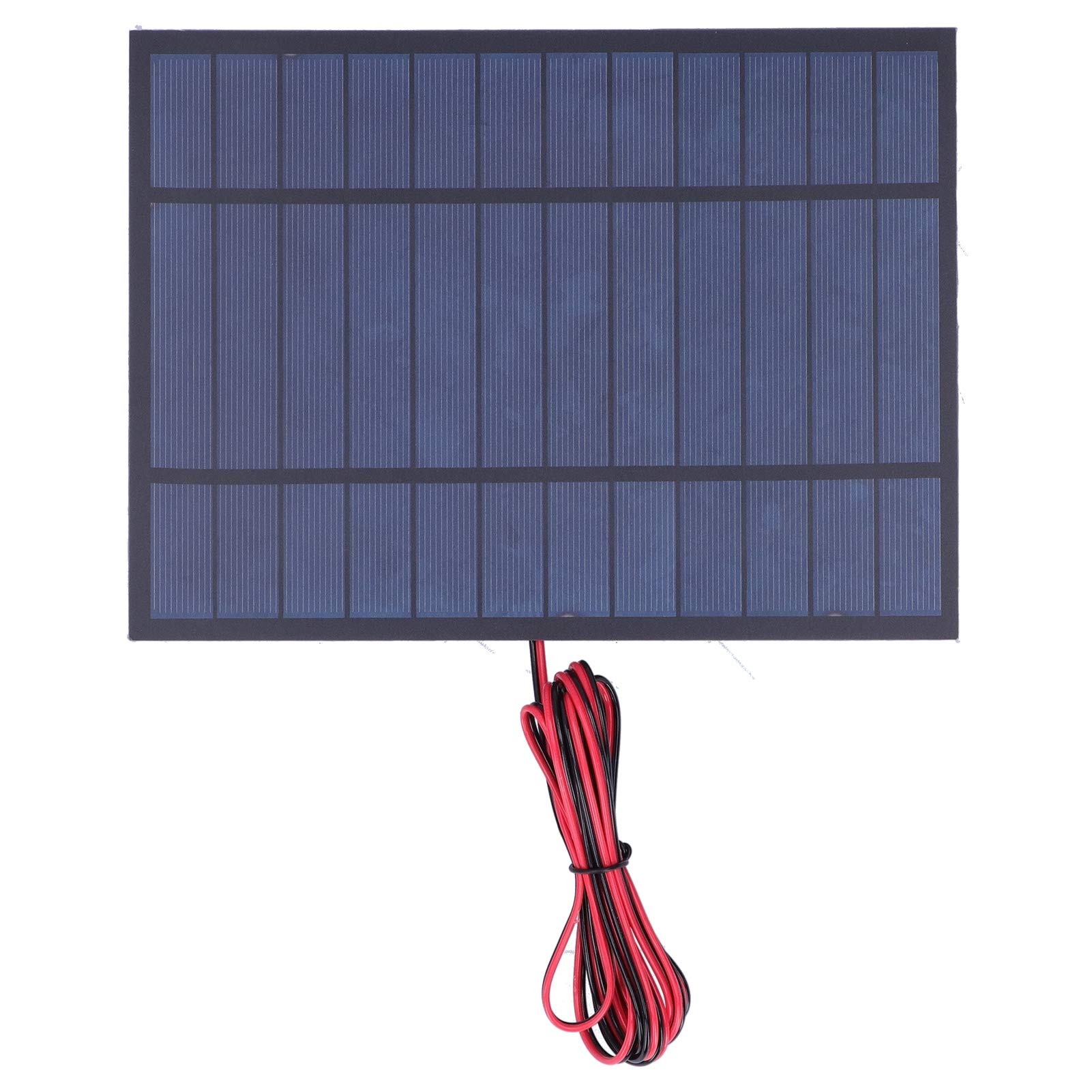 HappyFit Solar Power -Modulplatine DC6V 6W Polysilizium-Werkzeugzubehör mit 200 cm rotem schwarzem Draht von HappyFit