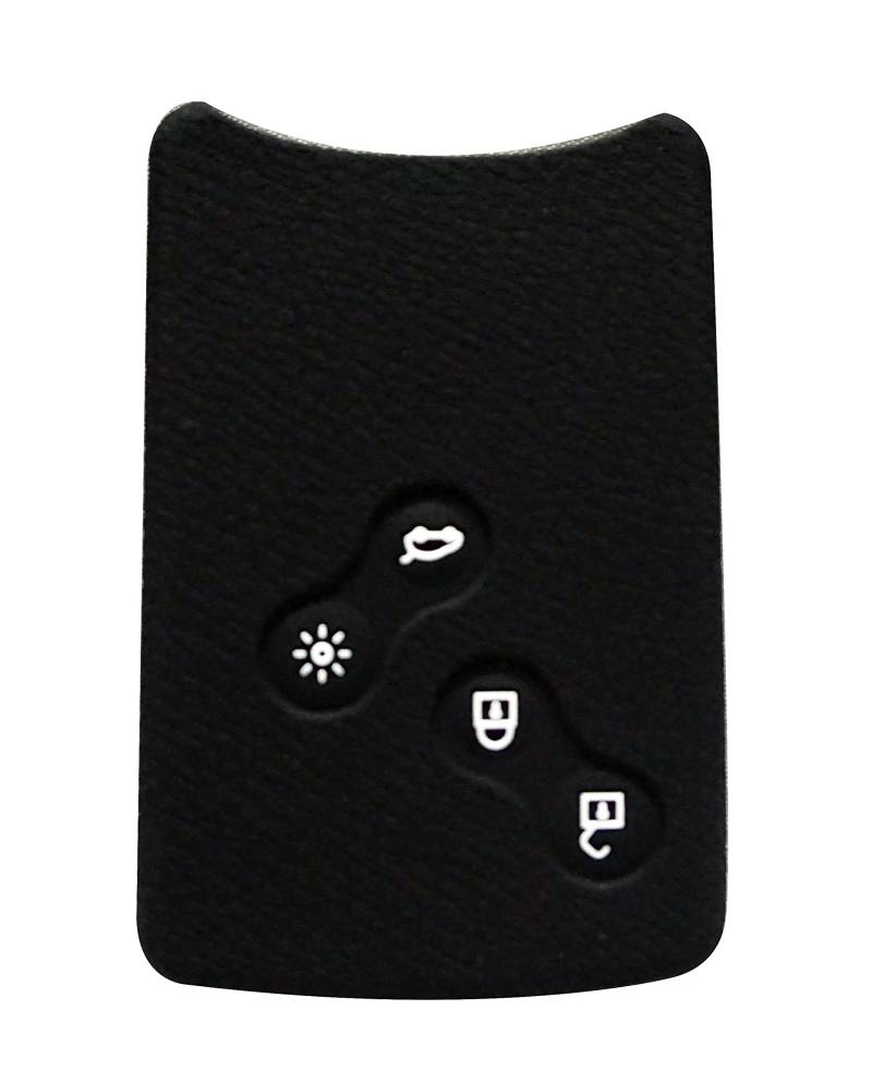 Happyit 4 Tasten Silikon Auto Smart Key Cover Fall für Renault Clio Scenic Megane Duster Sandero Captur Twingo Koleos Fernbedienung (Schwarz) von Happyit