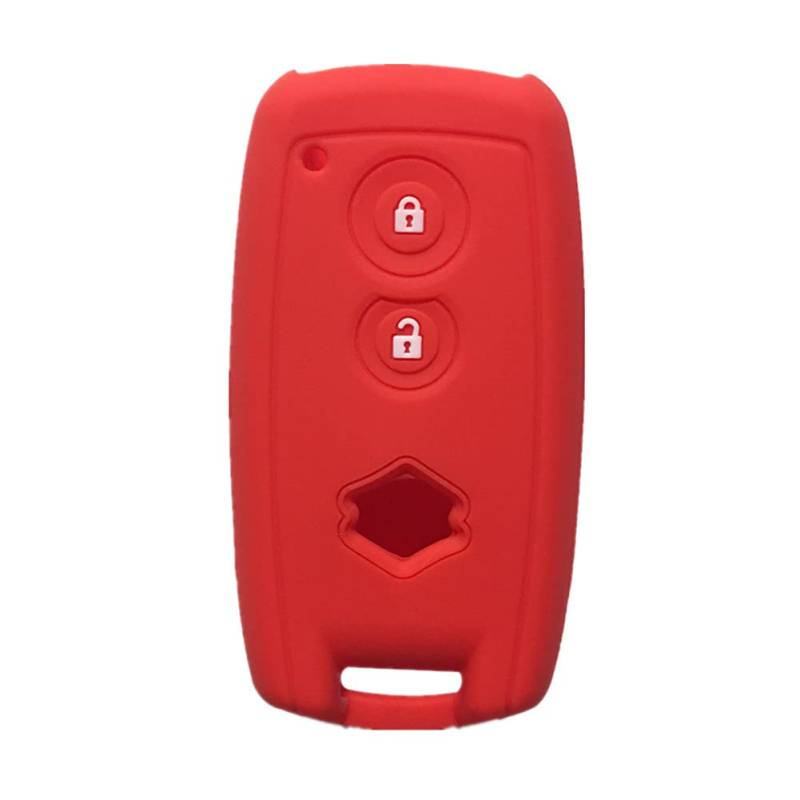 Happyit Silikon Autoschlüsselabdeckungen für Suzuki SX4 Swift Grand Vitara Scorss XL-7 3 Tasten Keyless Remote Control Zubehör (Rot) von Happyit