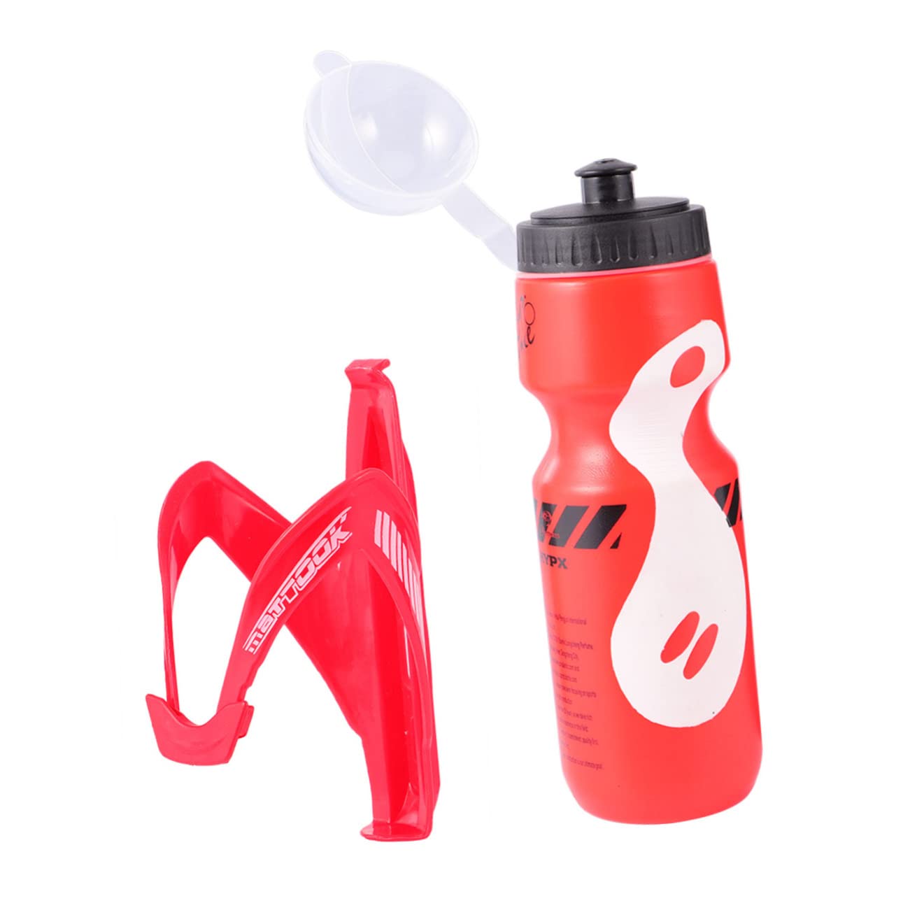 Happyyami 1 Set Mountainbike Trinkflasche Mit Halter V Förmiger Flaschenhalter Für Outdoor Aktivitäten Tragbare Wasserflasche Ideal Für Radfahren Und Sport von Happyyami