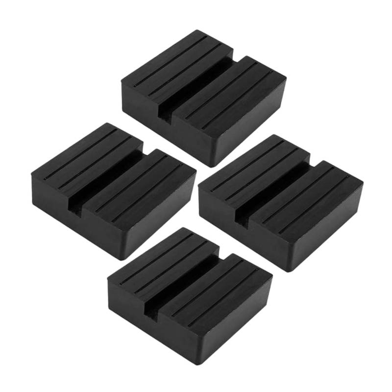 Happyyami 4 Stück Gummiblock Gummimatte Pinch Weld Jack Pad Wagenheberständer Hebekissen Für Wagenheber Wagenheberauflage Für Wagenheber Wagenheberauflagen Für Anhänger Jack-Lift-pad Black von Happyyami