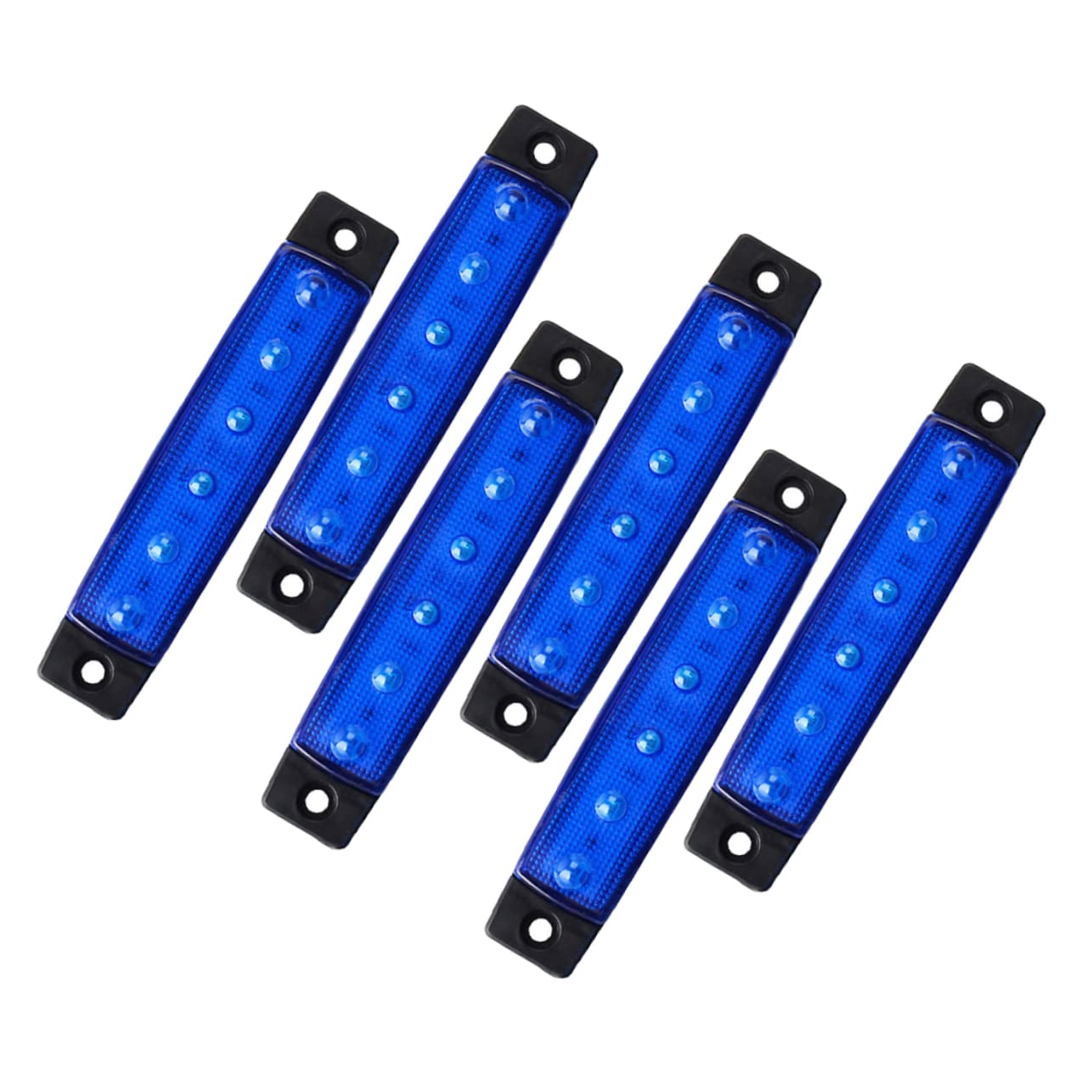 Happyyami 6 Stück 6 6 Led Bootsbeleuchtung Led-boot Led-hecklichter Bootsinnenbeleuchtung Aquarium Led-streifen Für Boote Led-lichtleiste Innenbeleuchtung Für Die Schifffahrt Planke Blue Abs von Happyyami