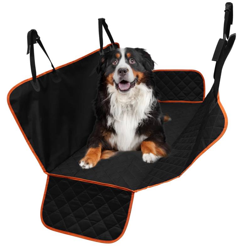 Happyyami Auto Haustiermatte Hundesitz Hundehängematte fürs Auto Zwinger Autositzschutz für Haustiere Autositzbezug für Hunde Autositzbezug für Haustiere Sitzmatte für Haustiere Tuch Black von Happyyami