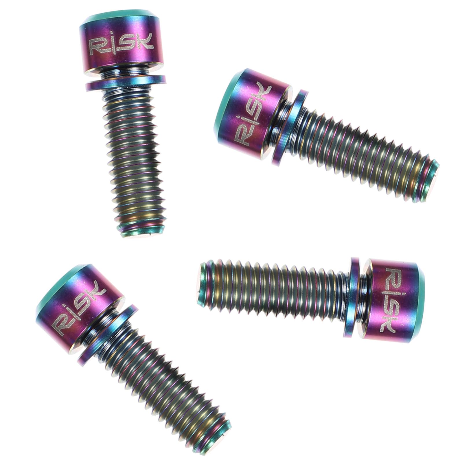 Happyyami TC4 Titanlegierung Scheibenbremsen Schrauben Set M6x18 Torx Fixierschrauben Mit Dichtungen Für Fahrrad Disc Rotor Hochwertige Und Leichte Bremsbeläge Für Optimale von Happyyami