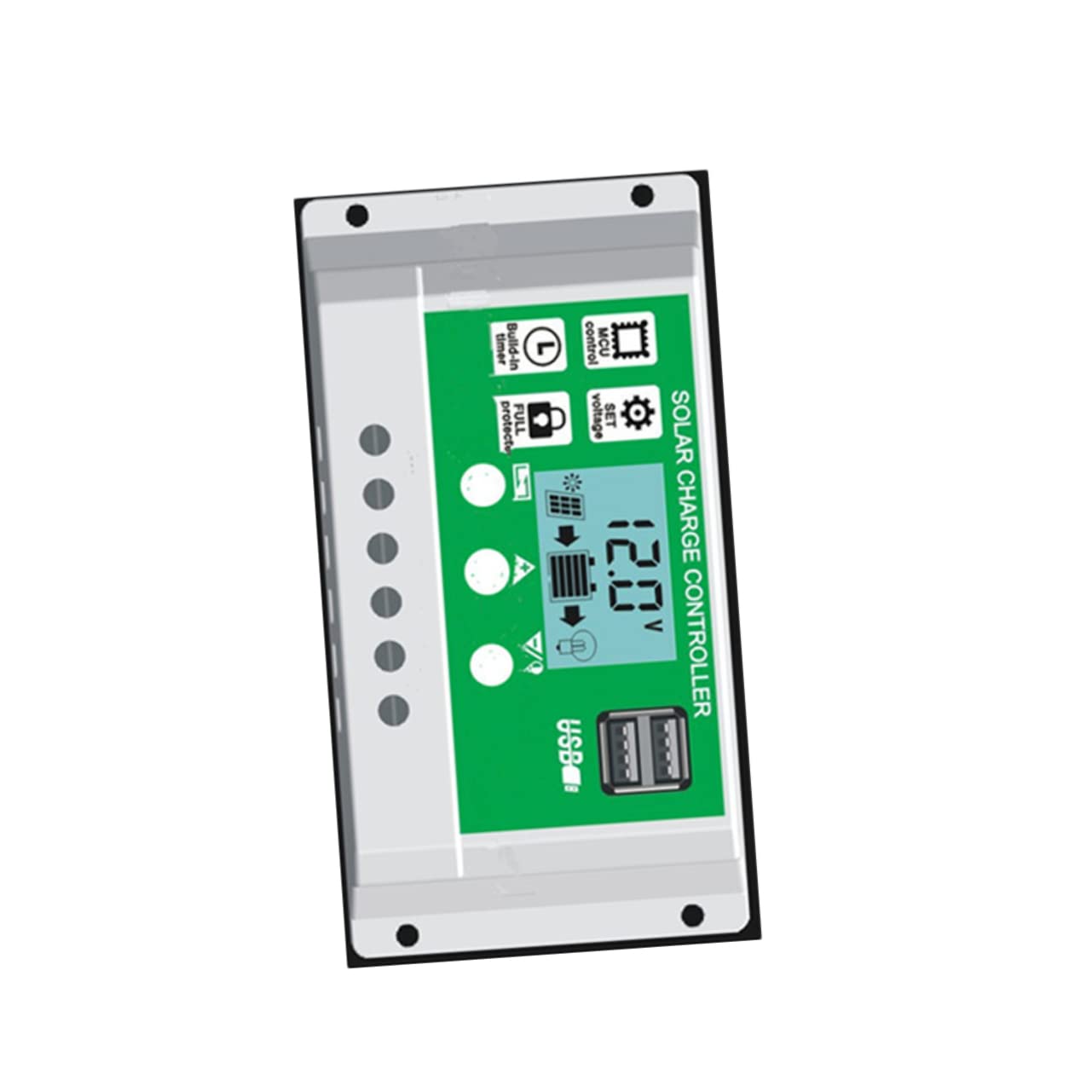 Solarregler Solarbatterieregler tragbare Solaranlage USB-Solarpanel Niederspannungsabschaltung Planke Monitor Bausatz trennen USB-Batterien Solarpanel-Controller Solarladeregler Happyyami von Happyyami