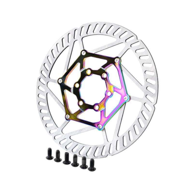 Harilla Ersatzteil für Fahrrad-Scheibenbremsscheibe, hohles Design, einfache Installation, Zubehör für Mountainbike, 16 cm Durchmesser, 6 Schrauben von Harilla
