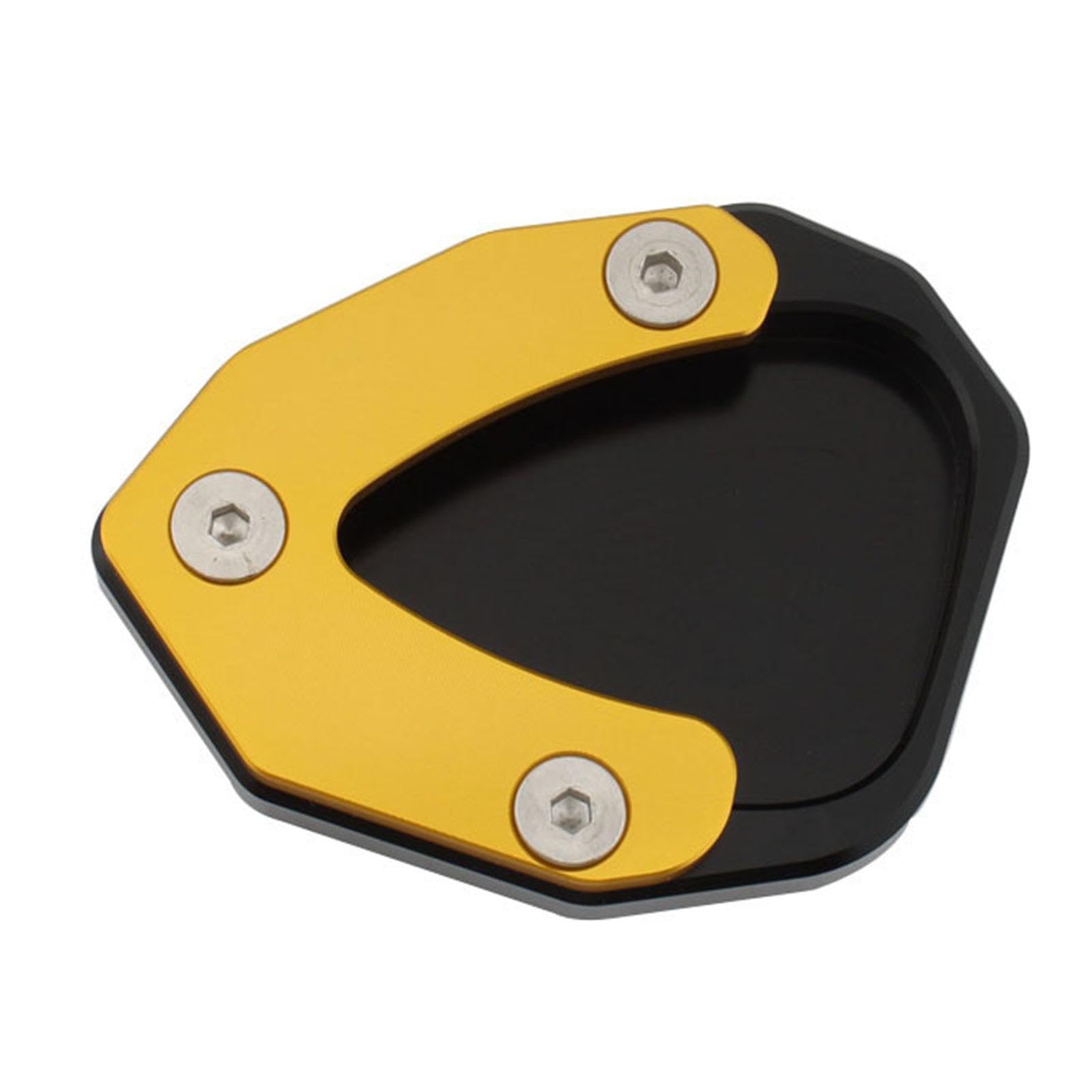 Harilla Motorrad -Kickstand -Pad -Verlängerungsplatte Reparaturteile 6.3 x 8 cm Aluminium Seitenständer Fußpolster für 150 m 150d 350 m Anti -Schlupf, Golden von Harilla