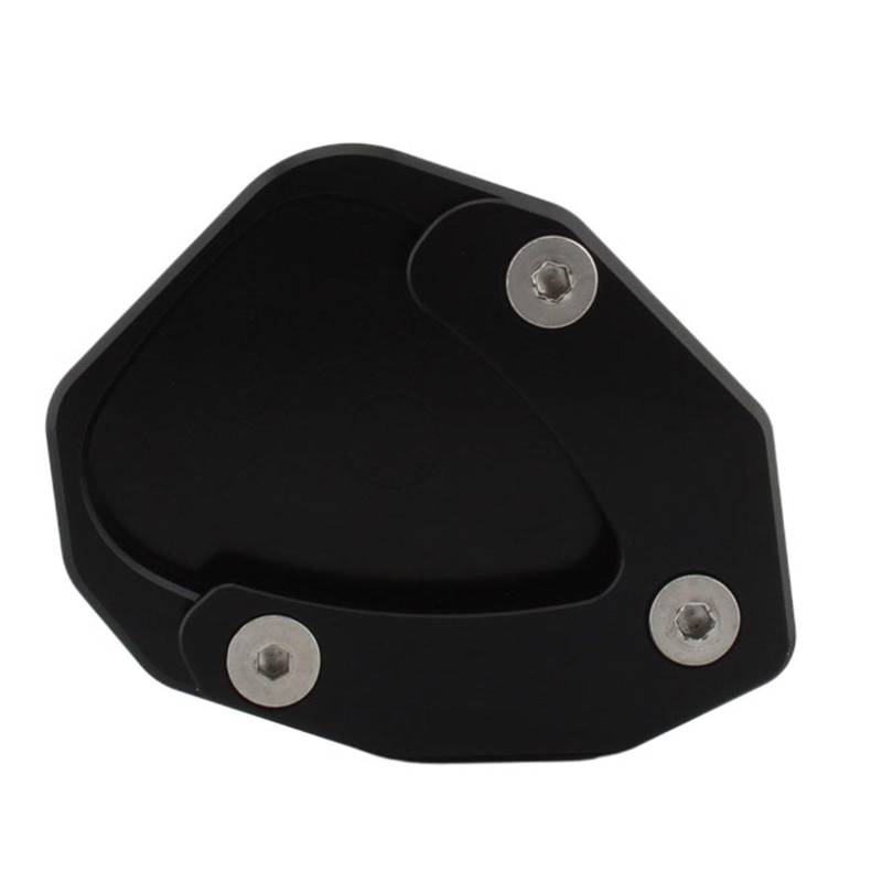 Harilla Motorrad -Kickstand -Pad -Verlängerungsplatte Reparaturteile 6.3 x 8 cm Aluminium Seitenständer Fußpolster für 150 m 150d 350 m Anti -Schlupf, Schwarz von Harilla