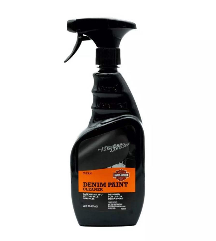 Harley-Davidson Denim Lackreiniger 651ml Sprühflasche Reinigung Pflege Motorrad Oberfläche Lackpflege ohne Streifen von Harley-Davidson