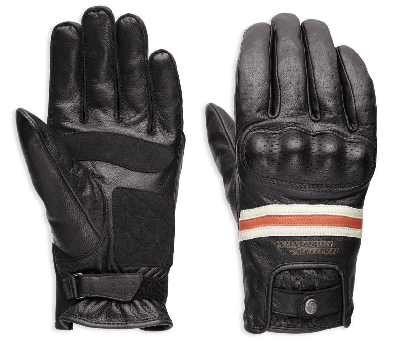 Harley Davidson Herren Leder Motorrad Biker Handschuhe Reaver mit Harter und geformter Knöchelschutz Schutzhandschuhe, XL von Harley-Davidson