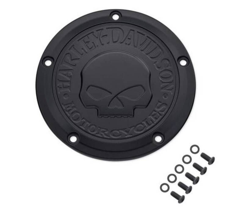 Harley-Davidson Motorrad Derby Deckel Abdeckung Willie G Skull Totenkopf Montagezubehör für Dyna Softail Touring & Trike von Harley-Davidson