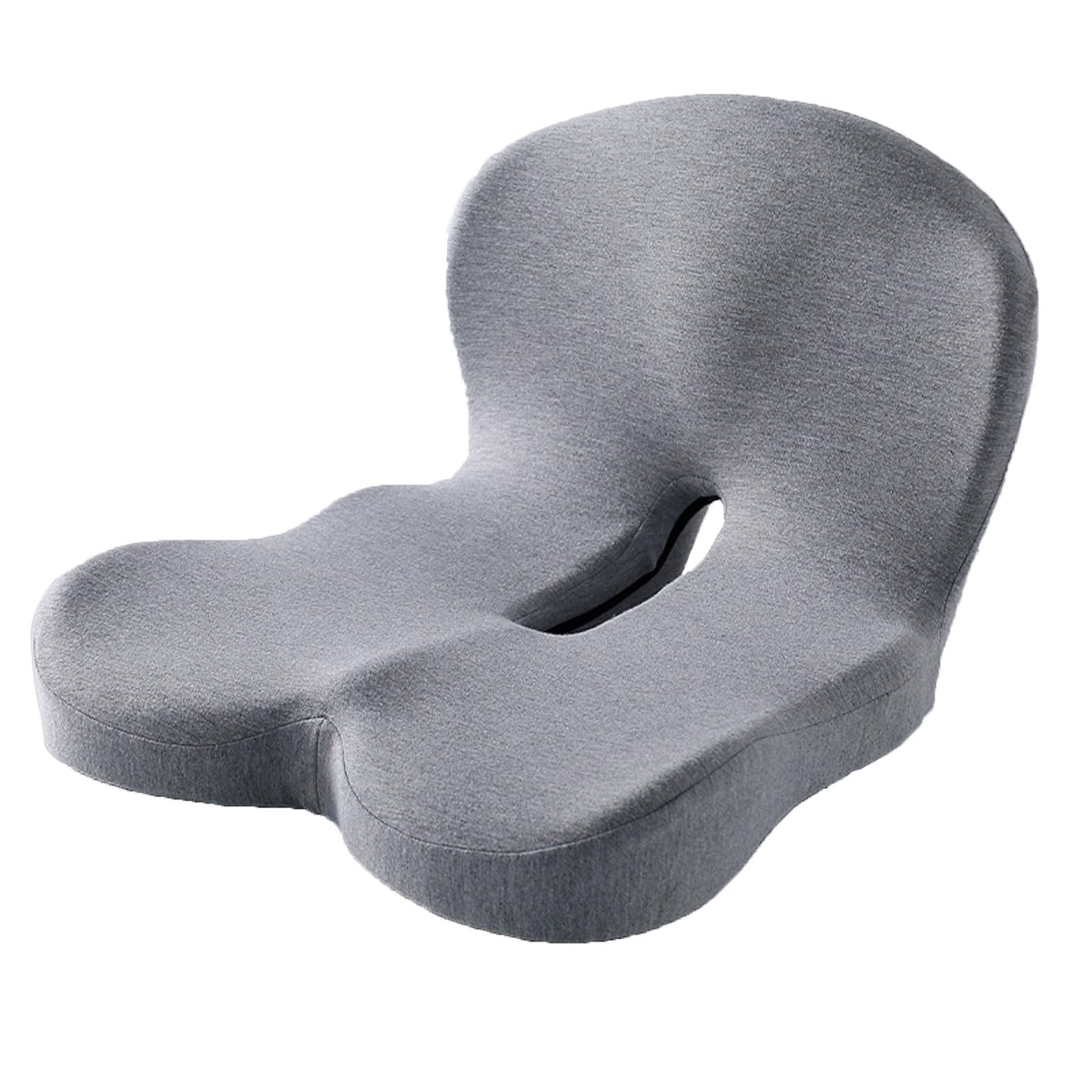 Harlotine Ergonomisches Rücken Sitzkissen, Memory Foam Steißbeinkissen für Bürostuhl Rollstuhl Auto Coccyx Kissen Sitzkissen Lendenwirbelstützkissen von Harlotine