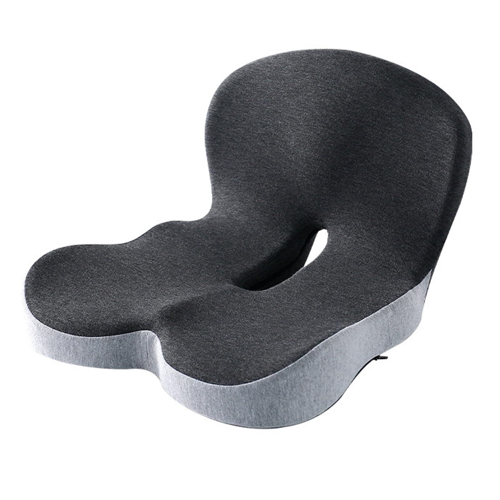 Harlotine Ergonomisches Rücken Sitzkissen, Memory Foam Steißbeinkissen für Bürostuhl Rollstuhl Auto Coccyx Kissen Sitzkissen Lendenwirbelstützkissen von Harlotine