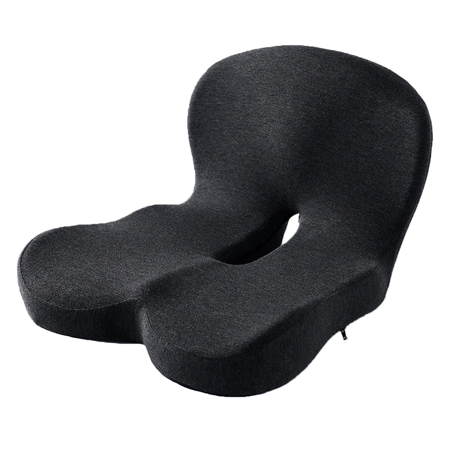 Harlotine Ergonomisches Rücken Sitzkissen, Memory Foam Steißbeinkissen für Bürostuhl Rollstuhl Auto Coccyx Kissen Sitzkissen Lendenwirbelstützkissen von Harlotine