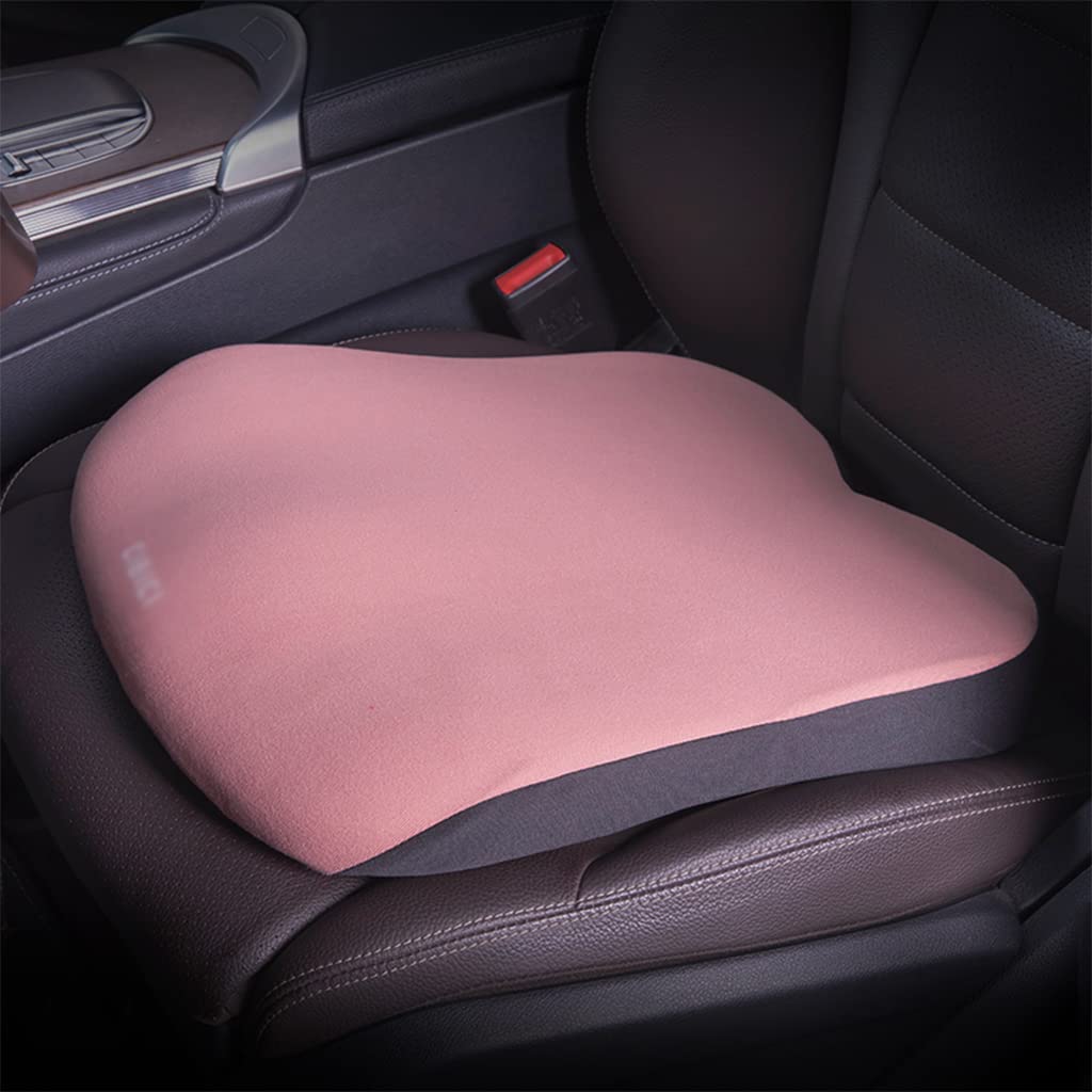 Harlotine Sitzkissen für Auto Bürostuhl Rollstuhl LKW Memory Foam-Autositzkissen für Lange Fahrten Erhöhtes Fahrersitzkissen Ergonomisches Steißbeinpolster mit Rutschfester Unterseite von Harlotine