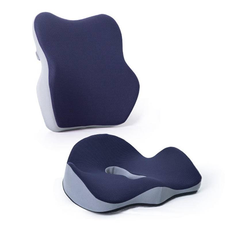 Harlotine Sitzkissen mit Rückenlehne, Ergonomisches Steißbeinkissen aus Memory Foam Ergonomisches Rückenkissen für Bürostuhl Stuhl Sitzkissen Auto Sitzkissen von Harlotine