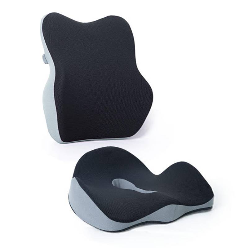 Harlotine Sitzkissen mit Rückenlehne, Ergonomisches Steißbeinkissen aus Memory Foam Ergonomisches Rückenkissen für Bürostuhl Stuhl Sitzkissen Auto Sitzkissen von Harlotine