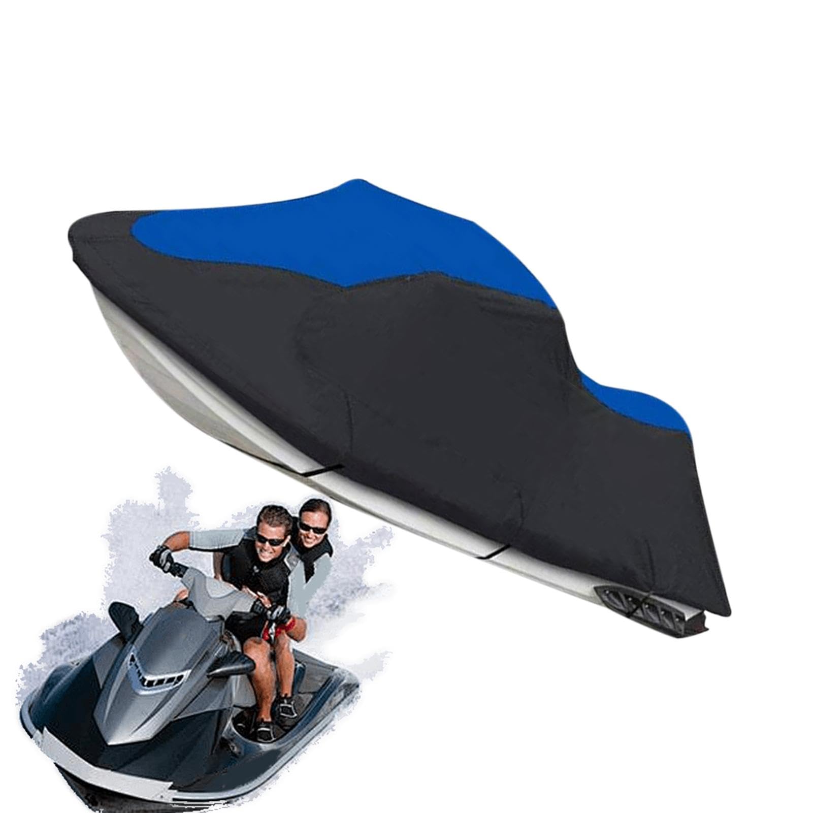 Harmoousue 600D Oxford Jetski-Abdeckung, wasserdichte Schutzhülle für Motorboot, 600D Oxford-Abdeckung, Sicherheitsschnallen-Design, Staubschutz für Sommer, , Winter und Frühling von Harmoousue