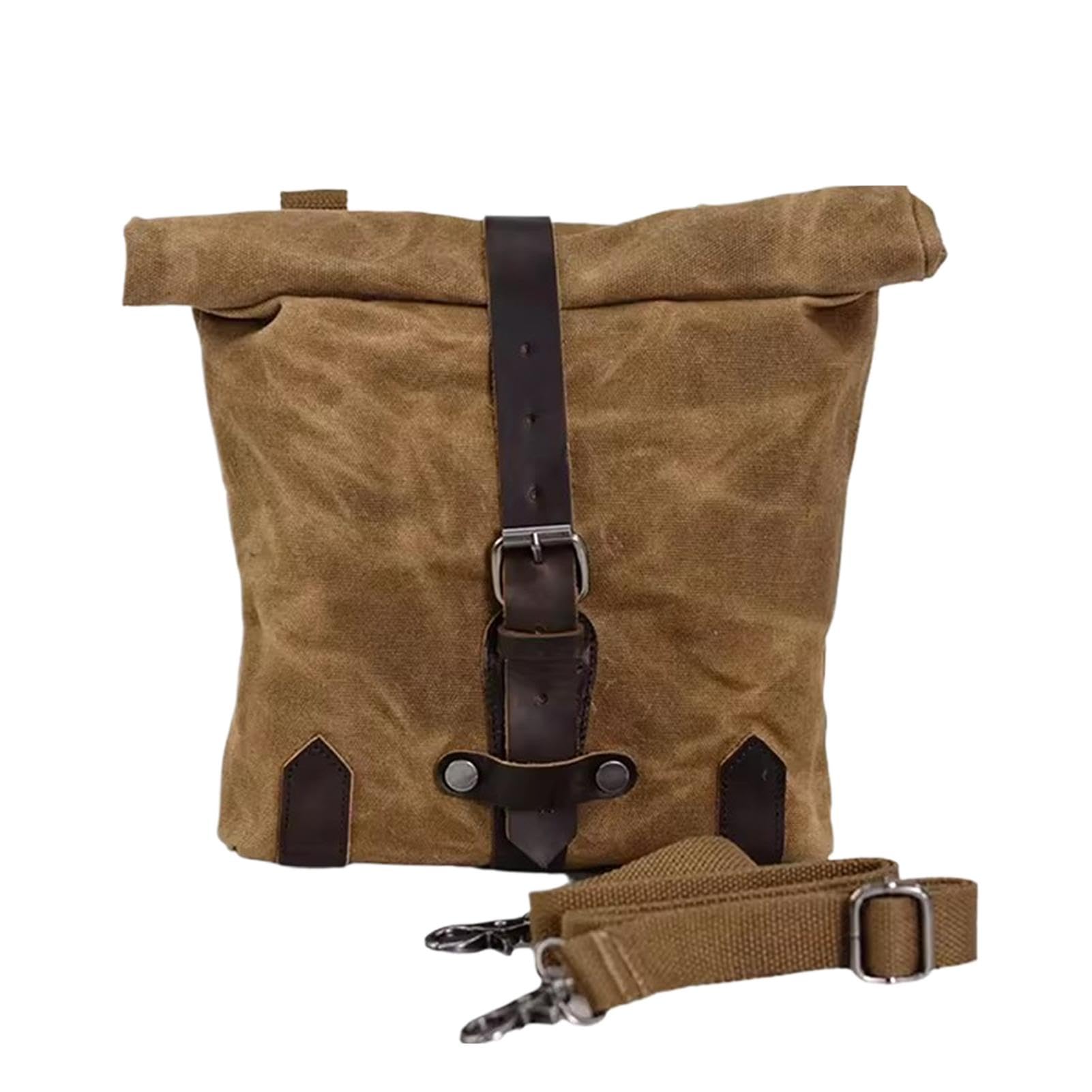 Motorrad-Gabeltasche – wasserdichte Satteltaschen für Motorräder | Motorrad-Werkzeugtasche Vintage gewachste Canvas-Tasche | Tragbare Motorradtasche für Motorrad- oder Fahrradwartungsausrüstung von Harmoousue