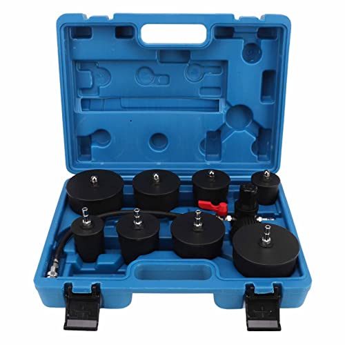 Harpra 9 PCS Turbo System Leckage Tester, Turbolader Luftdruck Boost Lecktest Kit mit Manometer Tester, passend für die meisten Turbo-Fahrzeuge von Harpra