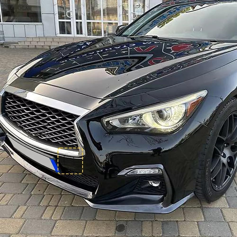 Abschlepphaken-Ersatzaugenkappe, exklusiv für Infiniti für Q50-Modelle von 2018 bis 2021 (schwarz) von Hasaller