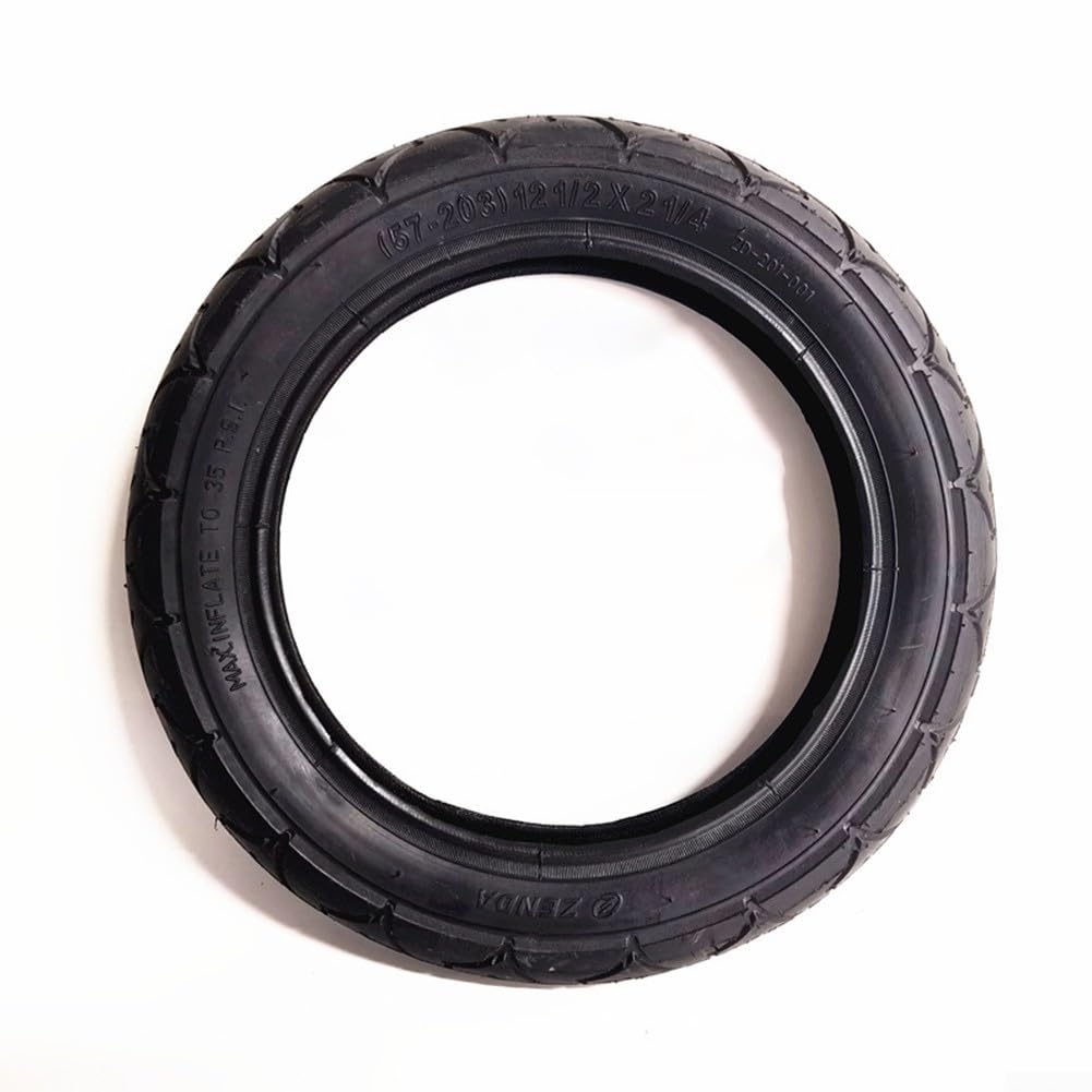 Hasaller Reifen und Schlauch für verschiedene Fahrzeuge, zuverlässiger 12 1/2 x 2 1/4 (57-203) Reifen und Innenschlauch, passend für Kinderwagen, Schubkarre, Elektro-Scooter (Reifen) von Hasaller