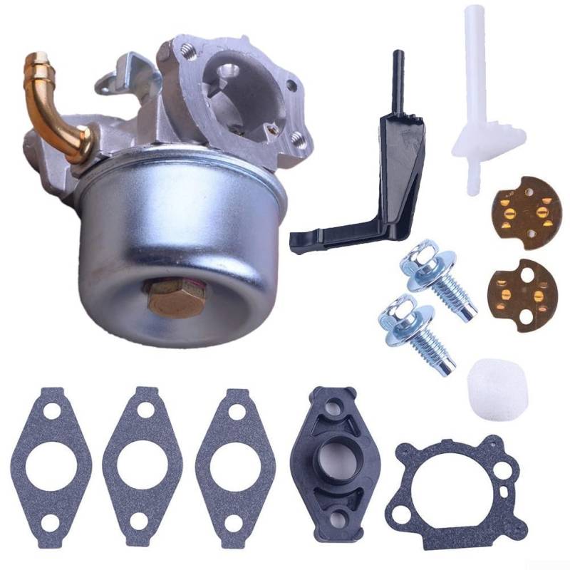 Hasaller Vergaser-Kits Vergaser Ca-rb Kit Motor Vergaser Ersatz-Kits Rasenmäher Motoren Teile für B&S 206cc 5.5 6.5 3500W Legierung C-arb Montage mit Dichtungen und Schrauben von Hasaller