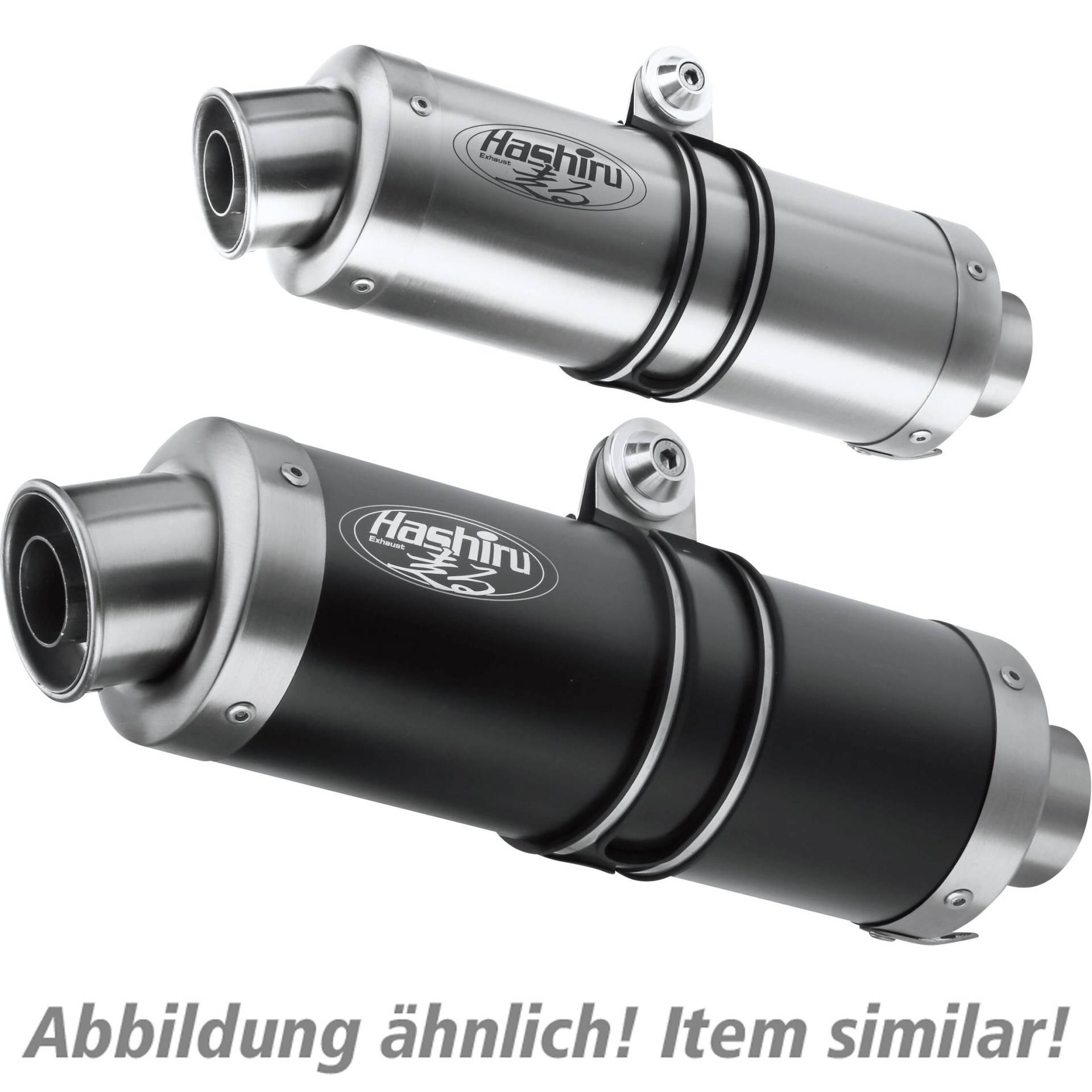 Hashiru Auspuff ST05 rund 1in1 silber für Zontes ZT 125 G1/U von Hashiru