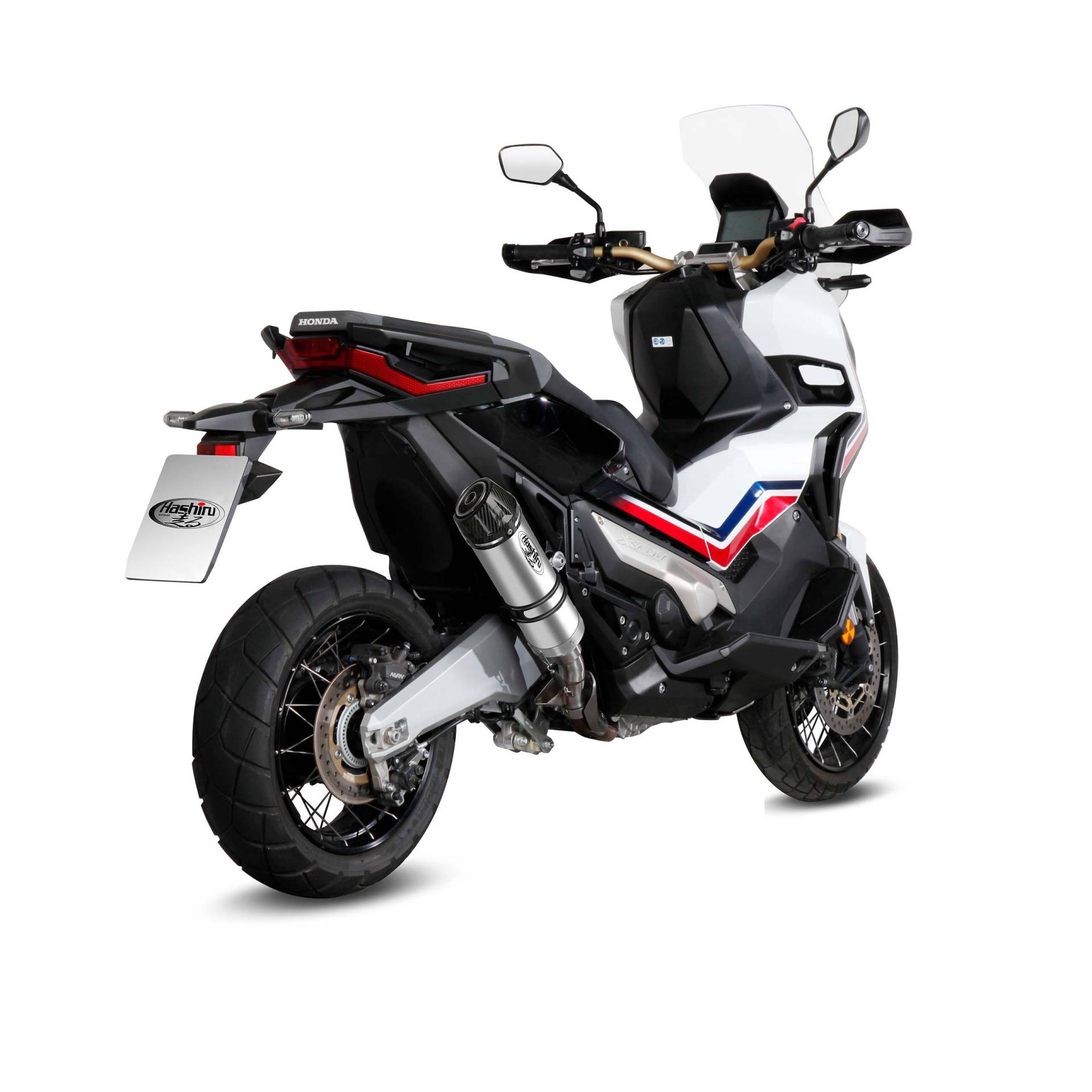 Hashiru Auspuff ST06 silber/carbon für Honda X-ADV 750 von Hashiru