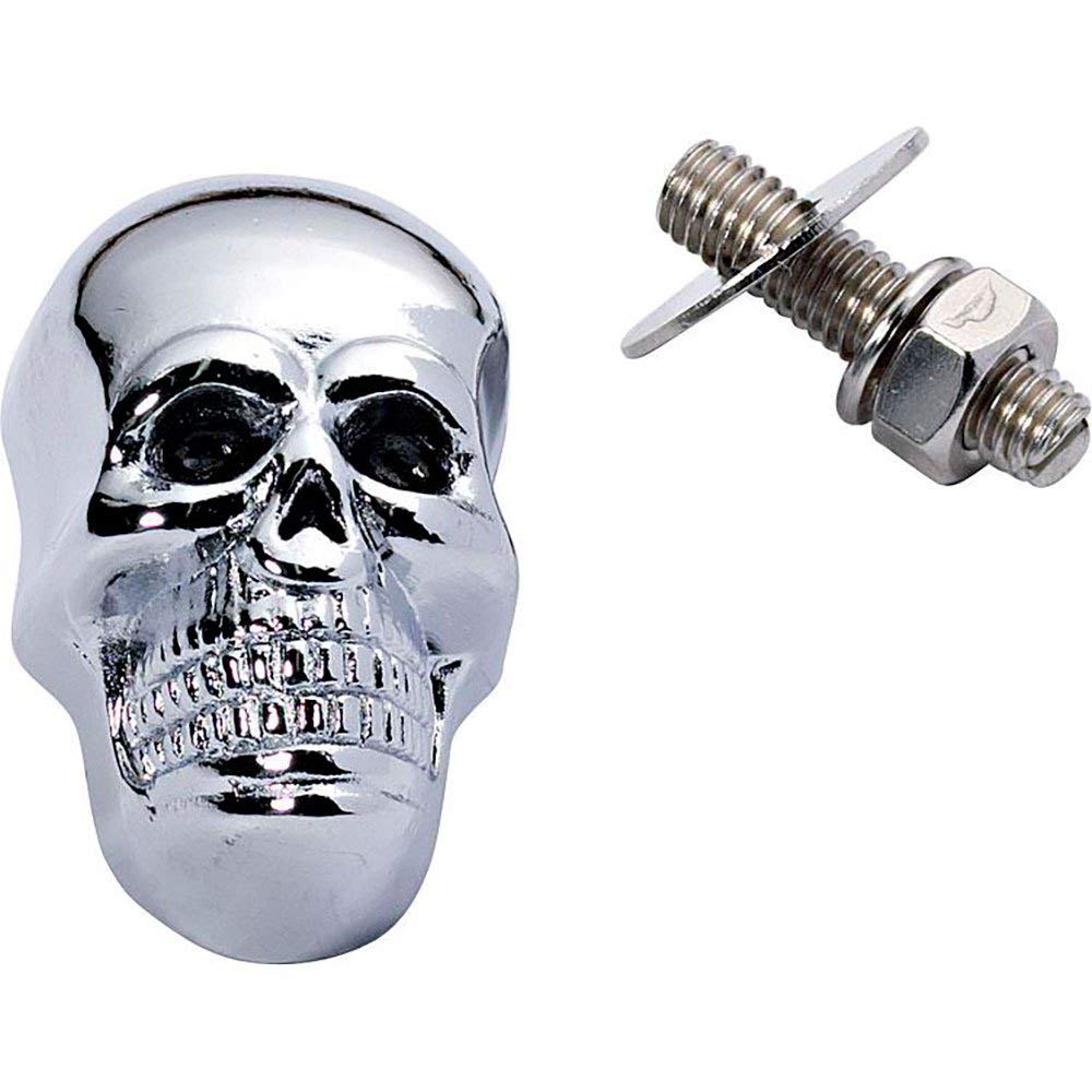 Hashiru Totenkopf Schraube M6 Gross 40mm Chrom, Unisex, Multipurpose, Ganzjährig, Metall von Hashiru