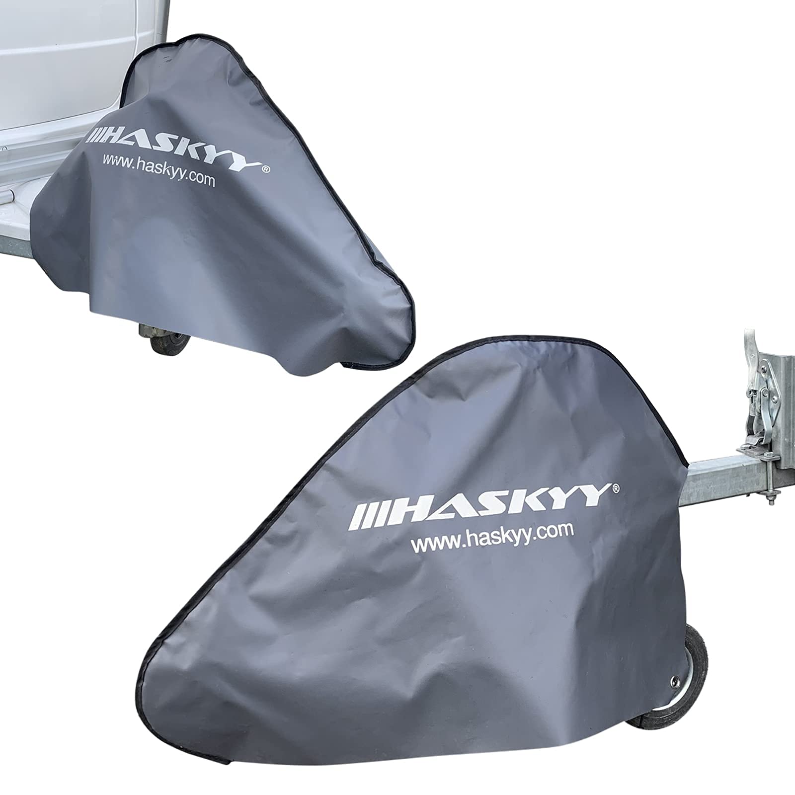 Deichselabdeckung I 90 x 60 cm I Wasserdicht I Deichselhaube für Anhänger Wohnwagen I LKW-Plane I Universal Deichselschutzhülle Anhängerkupplung Abdeckung von HASKYY