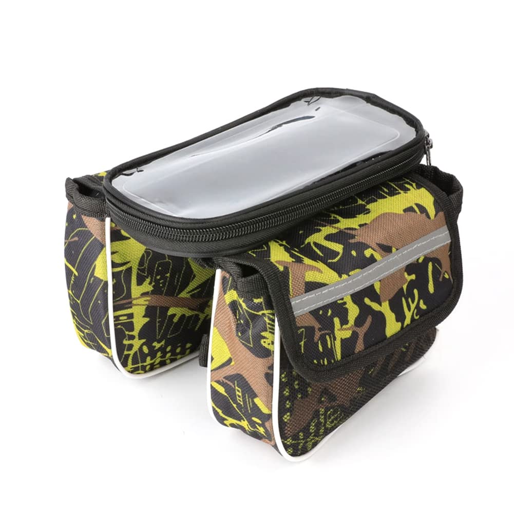 Haslbeck Fahrradtasche Fahrradausrüstung Zubehör Camouflage Satteltasche Handytasche Fahrradtasche von Haslbeck