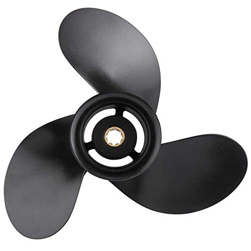 Haslbeck Marine Propeller 48-828156A12 Verbesserter Aluminium AußEnborder Propeller 6/8 / 9.9/10 / 15HP für Mercury AußEnbordmotor von Haslbeck