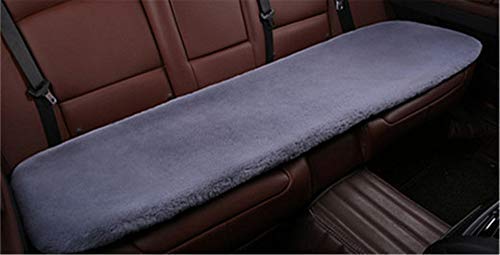 Auto-Sitzbezüge Universal Autositzkissen Winter Plüsch Autositzschoner Dreiteiliger Anzug Warm halten Einzelsitz Quadratische Auflage (Rückbank,Blau) von Hava Kolari