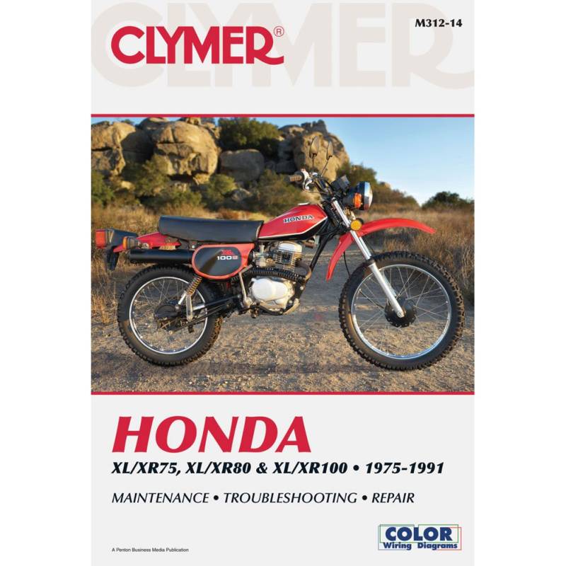 Honda XL/XR75, XL/XR80 & XL/XR100 Series Motorcycle (1975-1991) Service Repair Manual (Clymer Motorcycle Repair) von Haynes