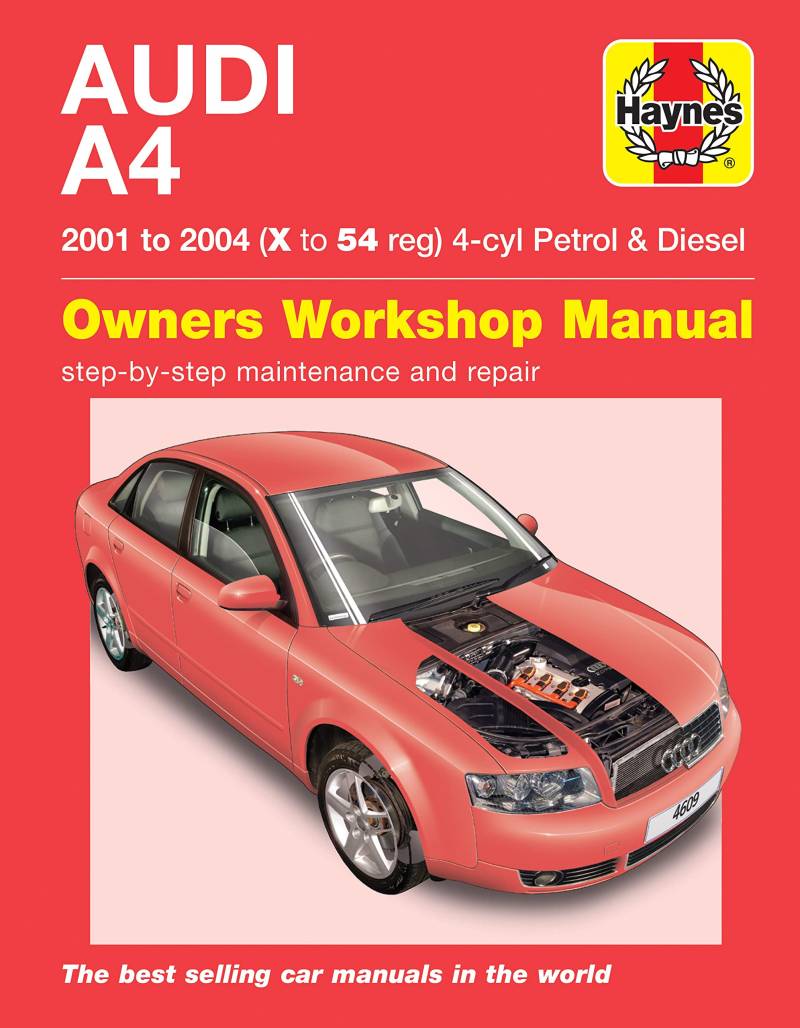 Audi A4 Petrol & Diesel (01 - 04) Haynes Repair Manual von Haynes