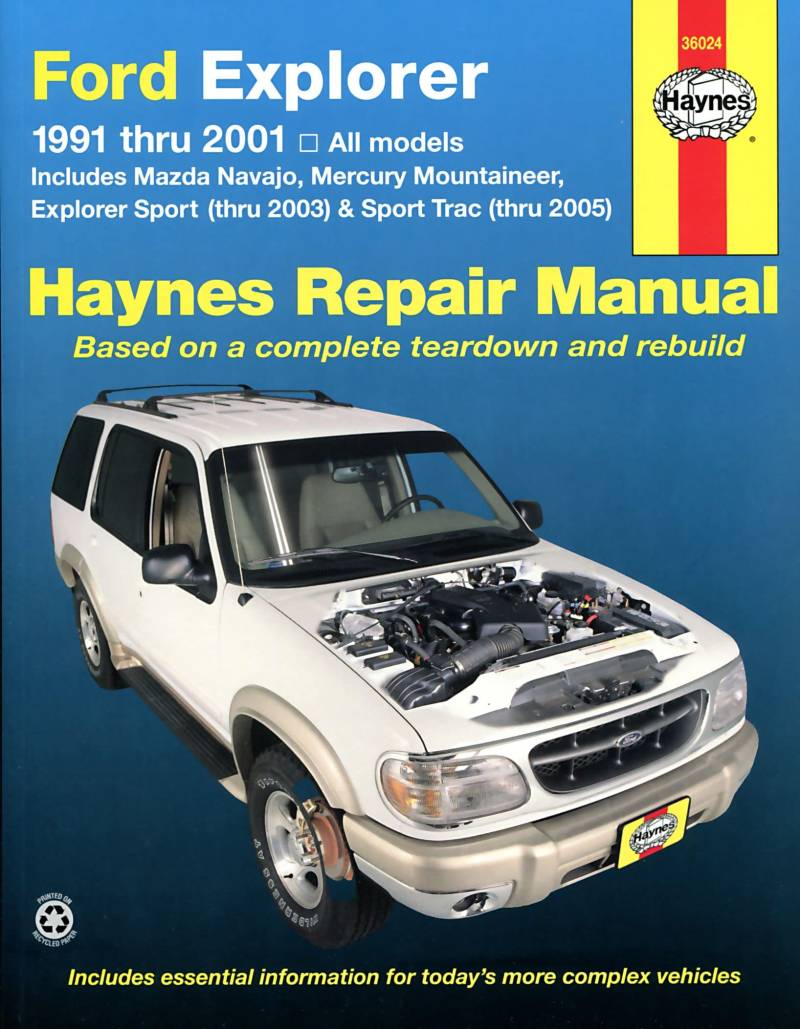 Ford Explorer 1991 thru 2001 (Haynes Repair Manual (Paperback)) von Cengage Learning